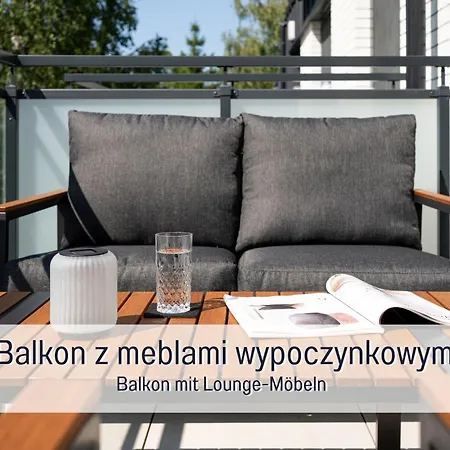 Design Szept Mewy Z Balkonem I Zestawem Plazowym - Niechorze