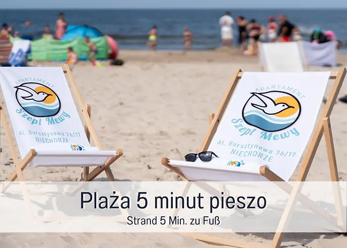 Apartment Design Szept Mewy Z Balkonem I Zestawem Plazowym - Niechorze